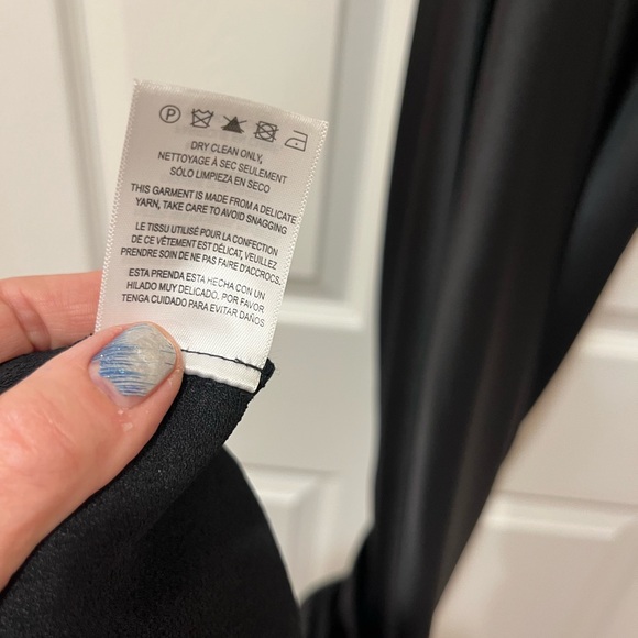 Jenny Yoo Black Luxe Satin Halter Neck Low Back Nicole Gown - Picture 12 of 13